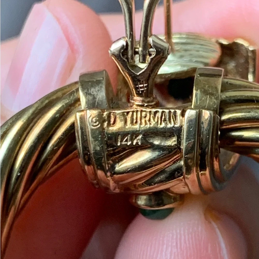 14k gold David Yurman earrings - Picture 12 of 17